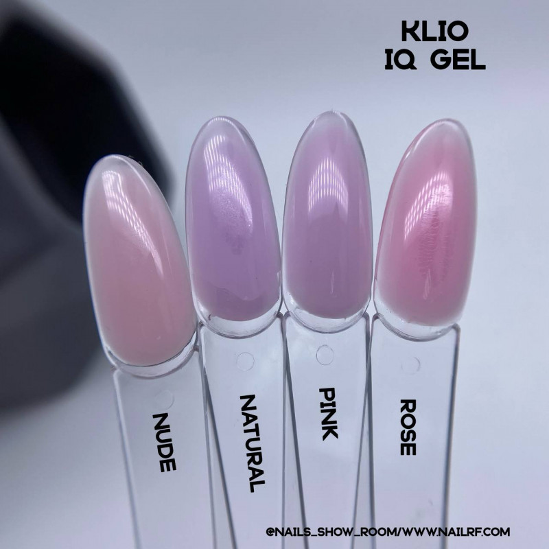 Клио жесткий гель 15мл Natural, Rose, Pink, Nude