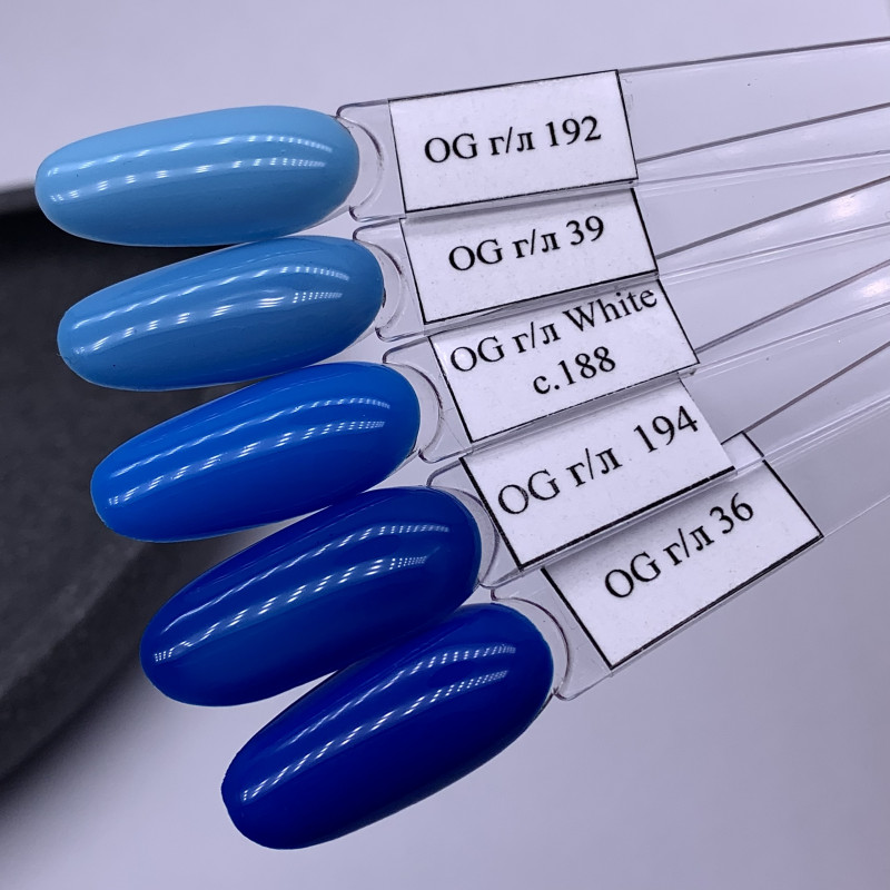 Оджи Неил Гель-лак 8мл №036,039,192,194,White Coll 188